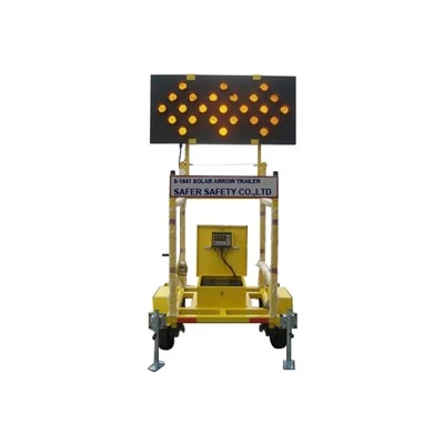 Trailer giao thông bảng mũi tên năng lượng mặt trời LED